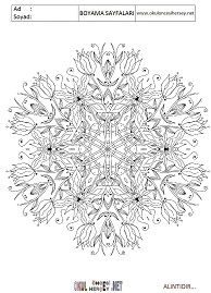 Mandala boyama sayfaları